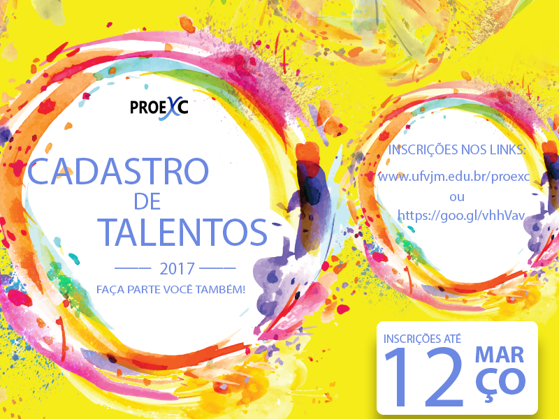 Cadastro de Talentos 2017